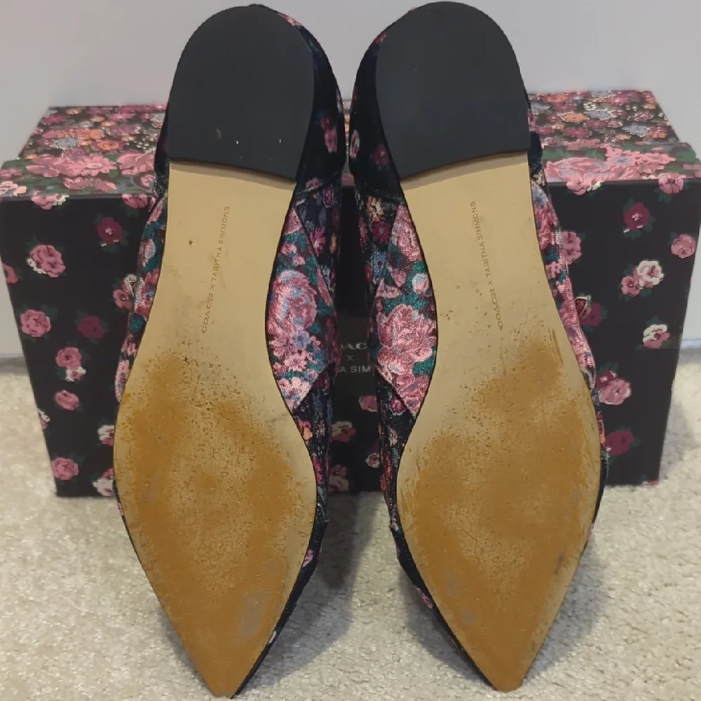 Coach X Tabitha Simmons Multicolor Size 8 Floral Flats - Picture 9 of 13